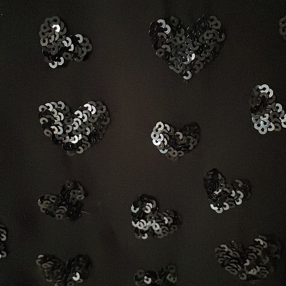 Express Woman’s Tank Top with Sequined Hearts Size Extra Small - Picture 2 of 5